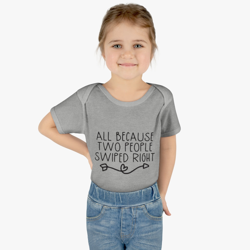 Swiped Right Infant Onesie Swiped Right Infant Onesie