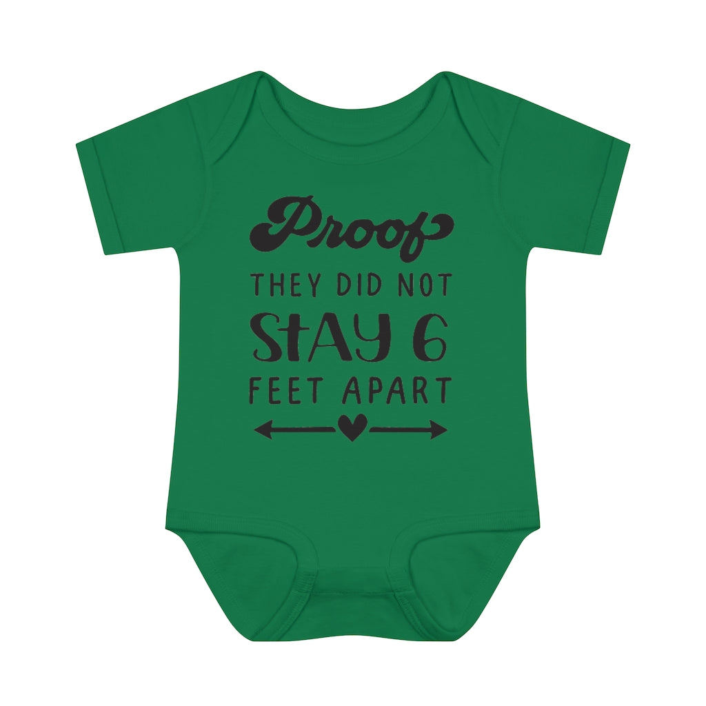 Six Feet Apart Infant Onesie Six Feet Apart Infant Onesie