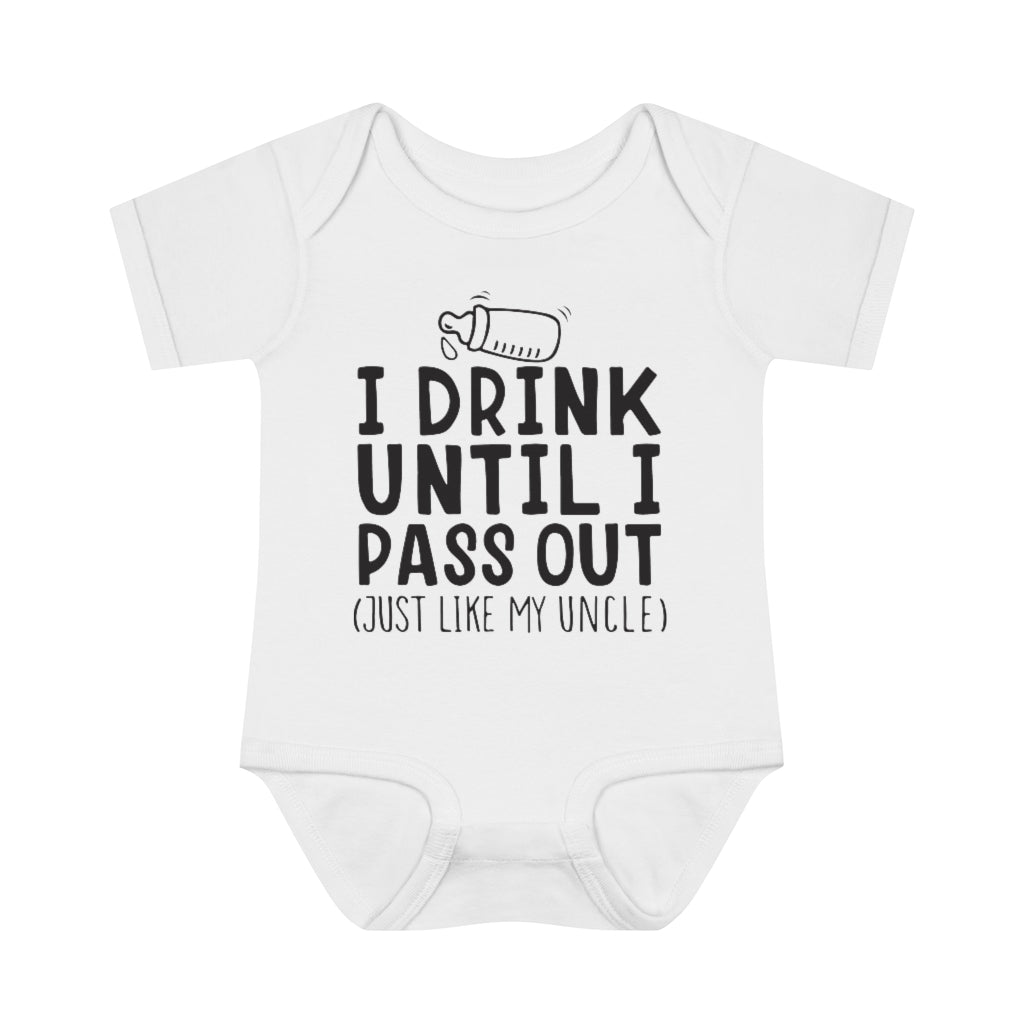 I Drink Like My Uncle Infant Onesie I Drink Like My Uncle Infant Onesie