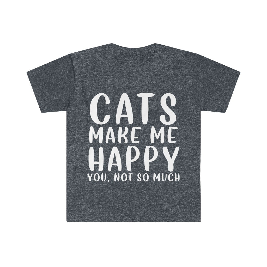 Cats Make Me Happy T-Shirt Cats Make Me Happy T-Shirt