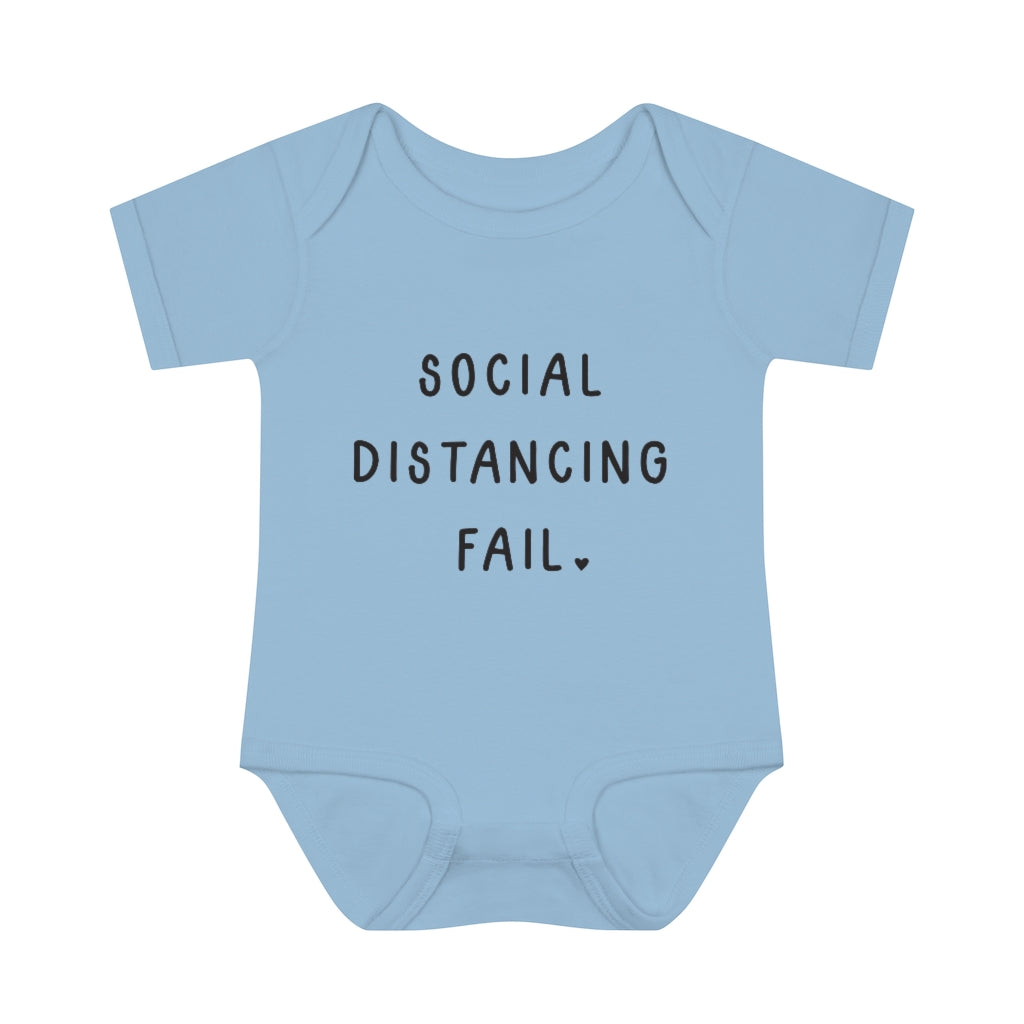 Social Distancing Fail Infant Onesie Social Distancing Fail Infant Onesie