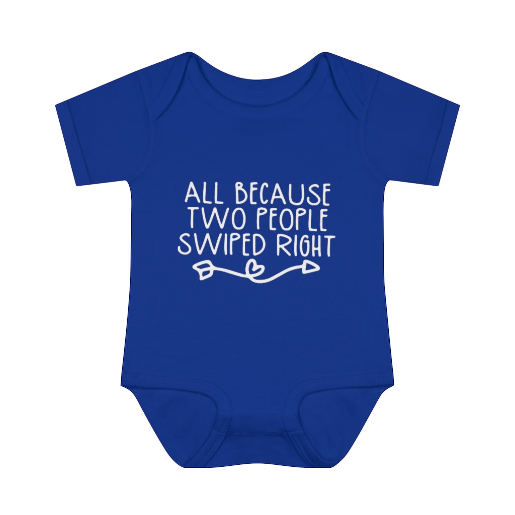 Swiped Right Infant Onesie Swiped Right Infant Onesie