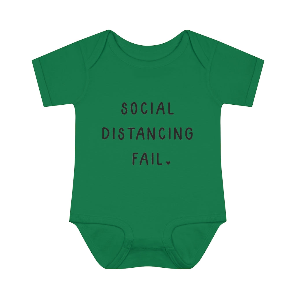 Social Distancing Fail Infant Onesie Social Distancing Fail Infant Onesie
