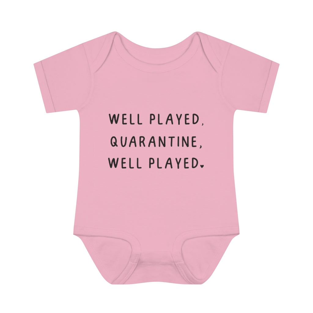 Well Played Quarantine Infant Onesie Well Played Quarantine Infant Onesie
