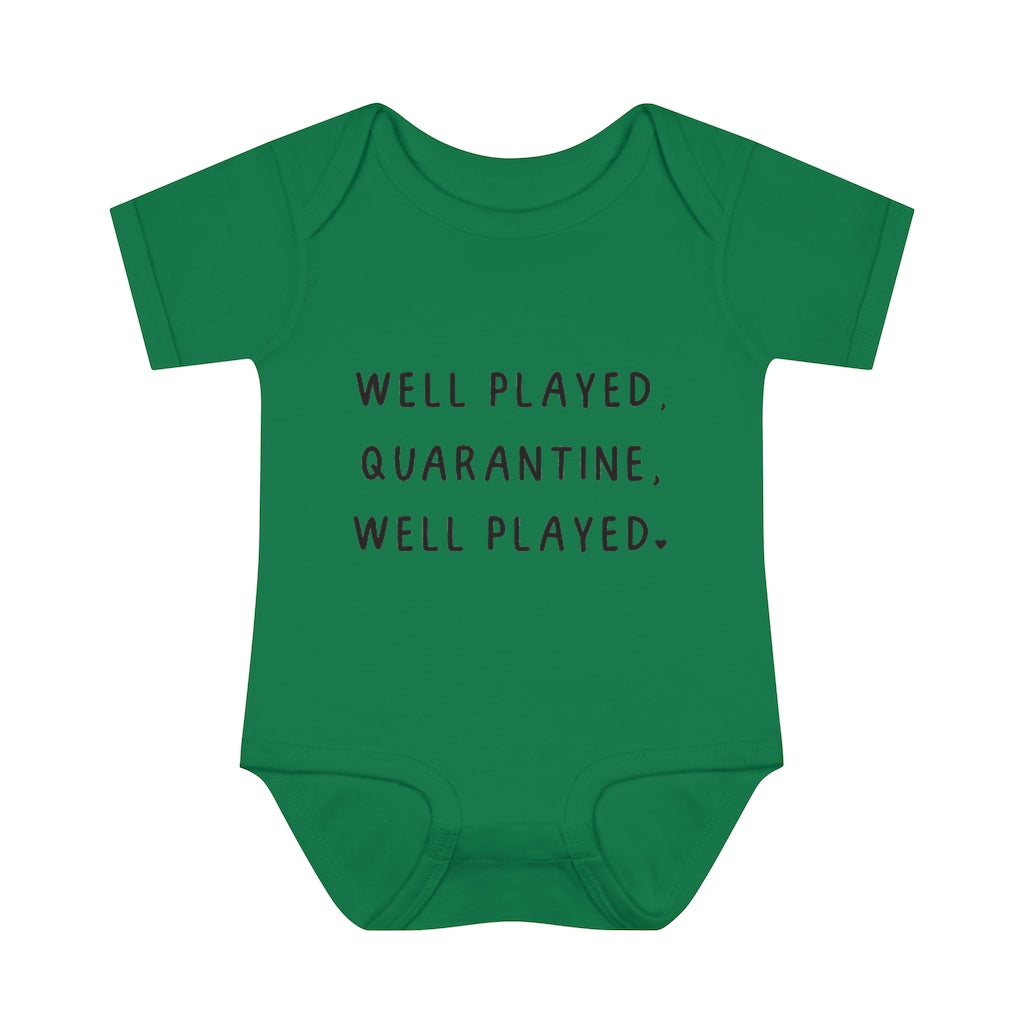 Well Played Quarantine Infant Onesie Well Played Quarantine Infant Onesie
