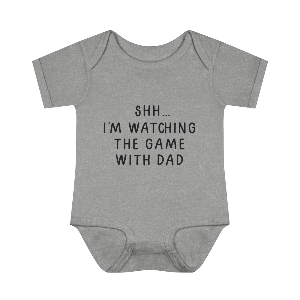 Watching The Game With Dad Infant Onesie Watching The Game With Dad Infant Onesie