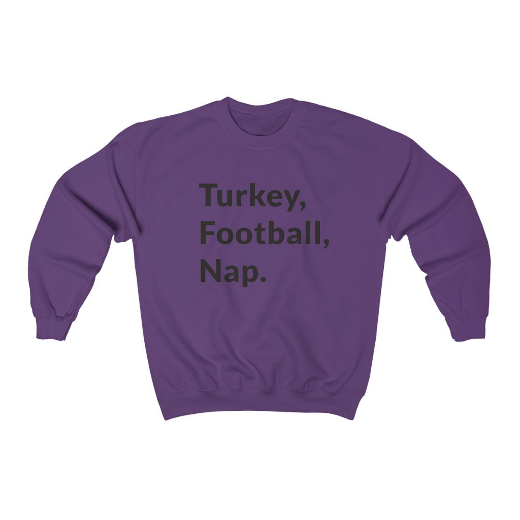 Turkey, Football, Nap Crewneck Sweatshirt Turkey, Football, Nap Crewneck Sweatshirt