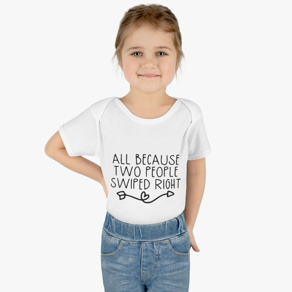 Swiped Right Infant Onesie Swiped Right Infant Onesie