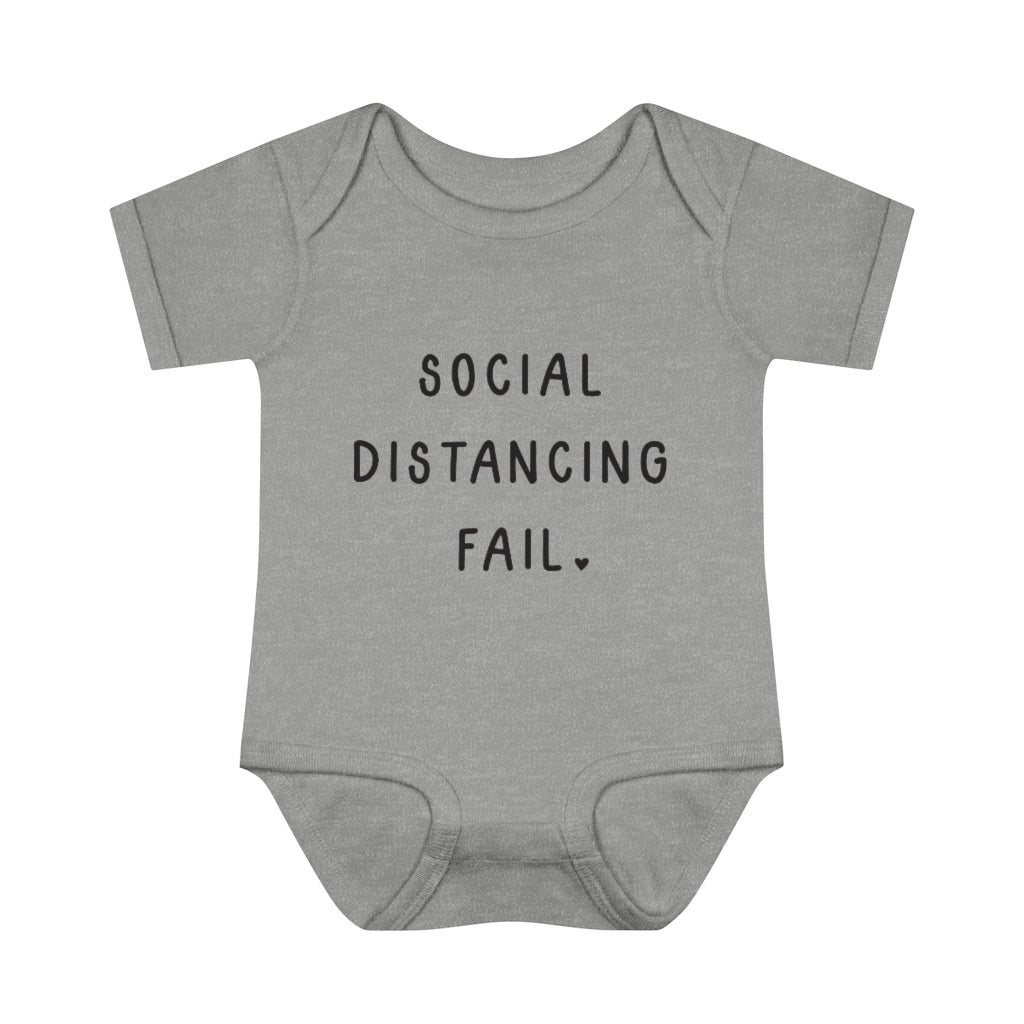 Social Distancing Fail Infant Onesie Social Distancing Fail Infant Onesie