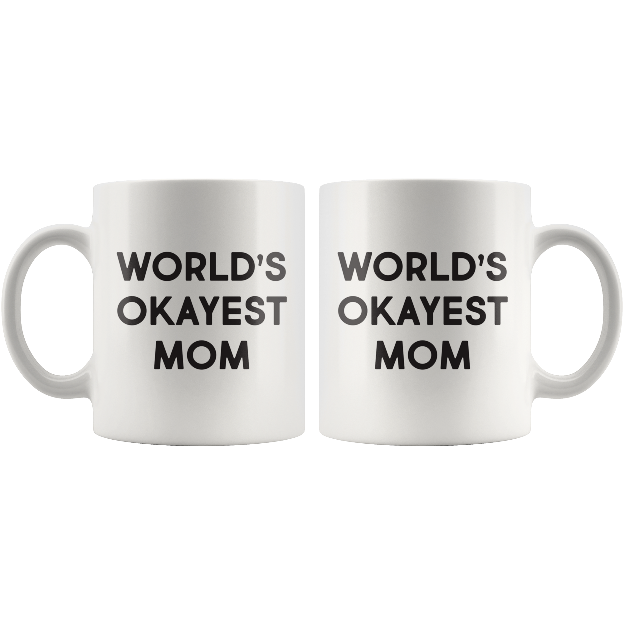 World's Okayest Mom Coffee Mug World's Okayest Mom Coffee Mug