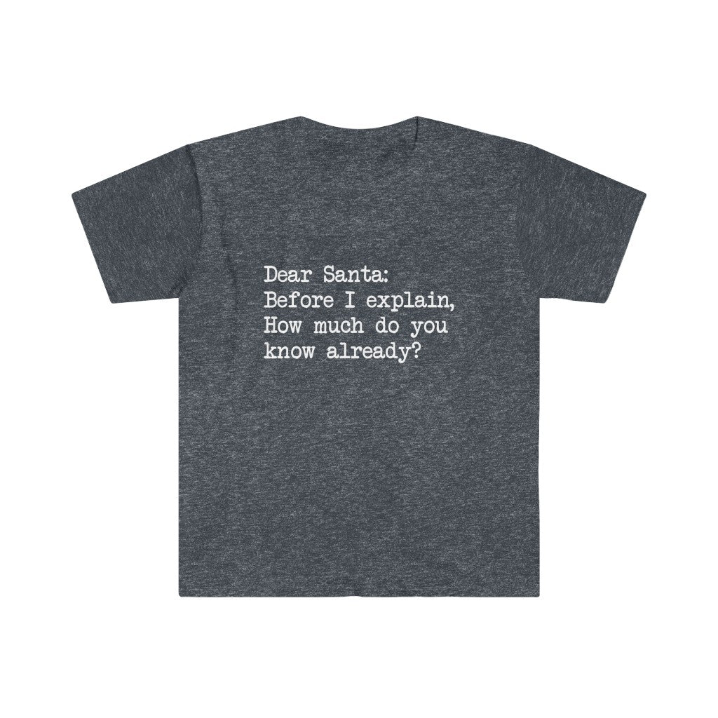 Dear Santa, Let Me Explain T-Shirt Dear Santa, Let Me Explain T-Shirt