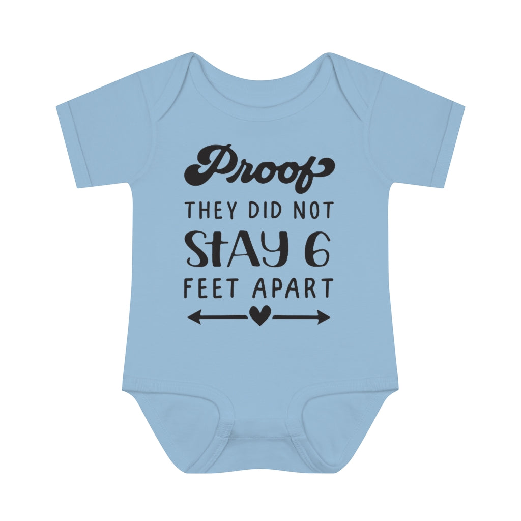 Six Feet Apart Infant Onesie Six Feet Apart Infant Onesie