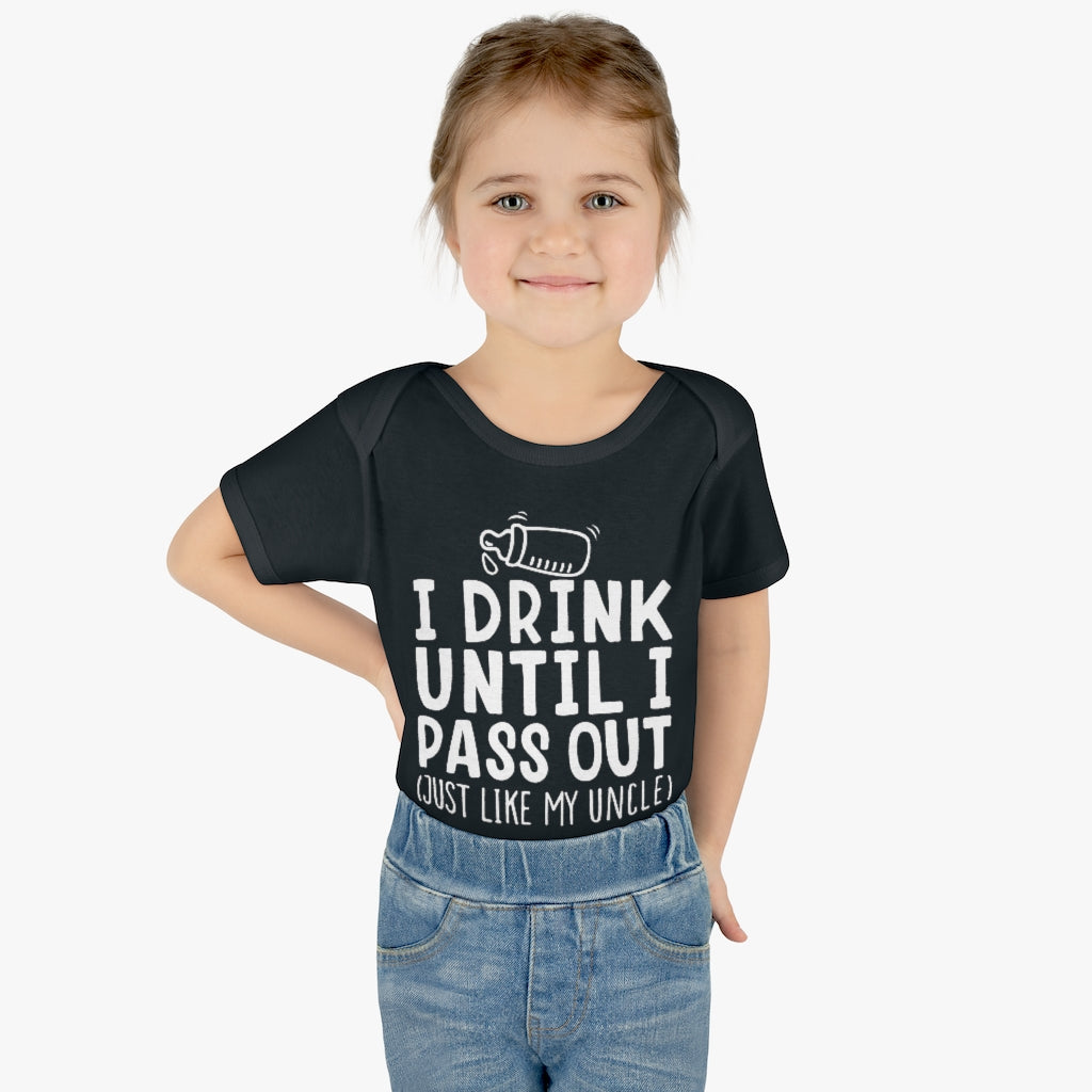 I Drink Like My Uncle Infant Onesie I Drink Like My Uncle Infant Onesie
