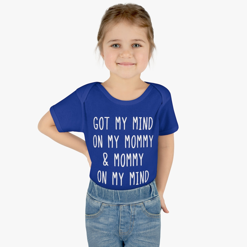 Mommy On My Mind Infant Onesie Mommy On My Mind Infant Onesie