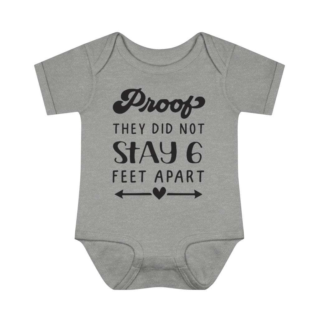 Six Feet Apart Infant Onesie Six Feet Apart Infant Onesie