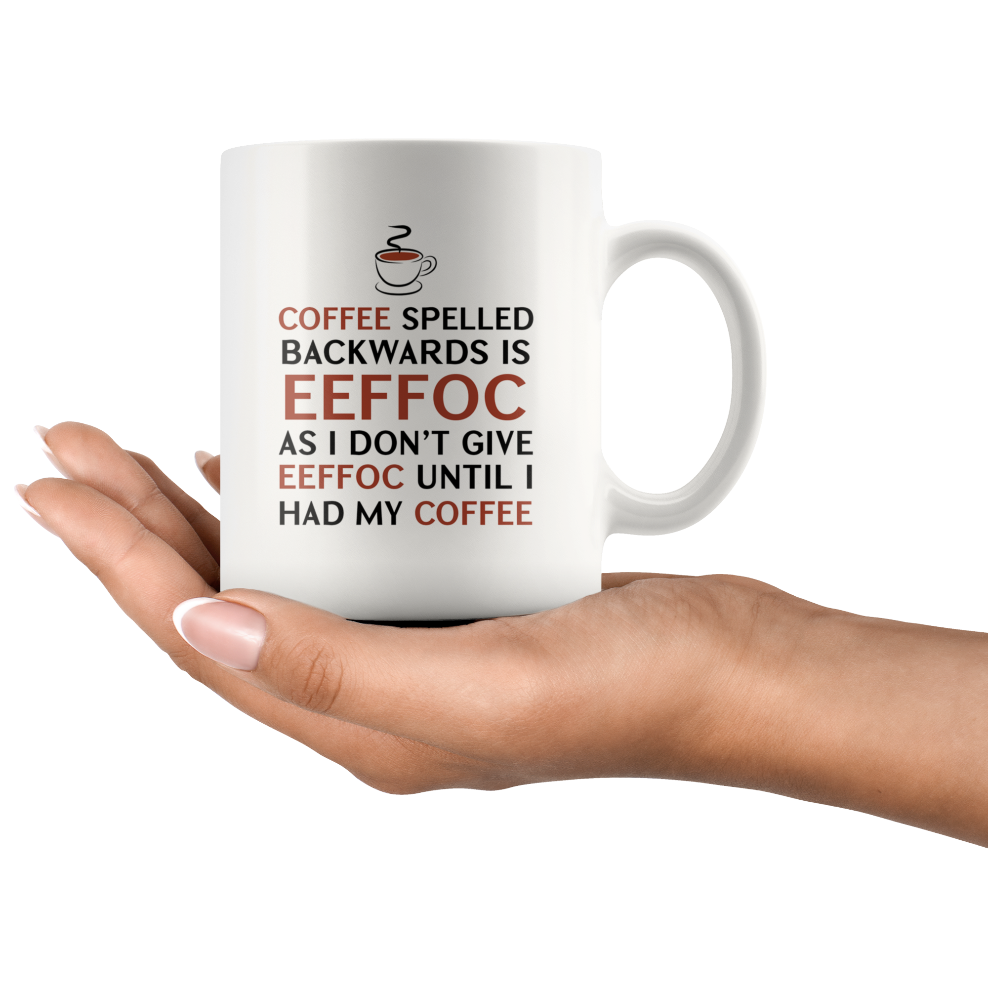 Coffee Spelled Backwards Funny Coffee Mug Coffee Spelled Backwards Funny Coffee Mug | Sarcastic Me