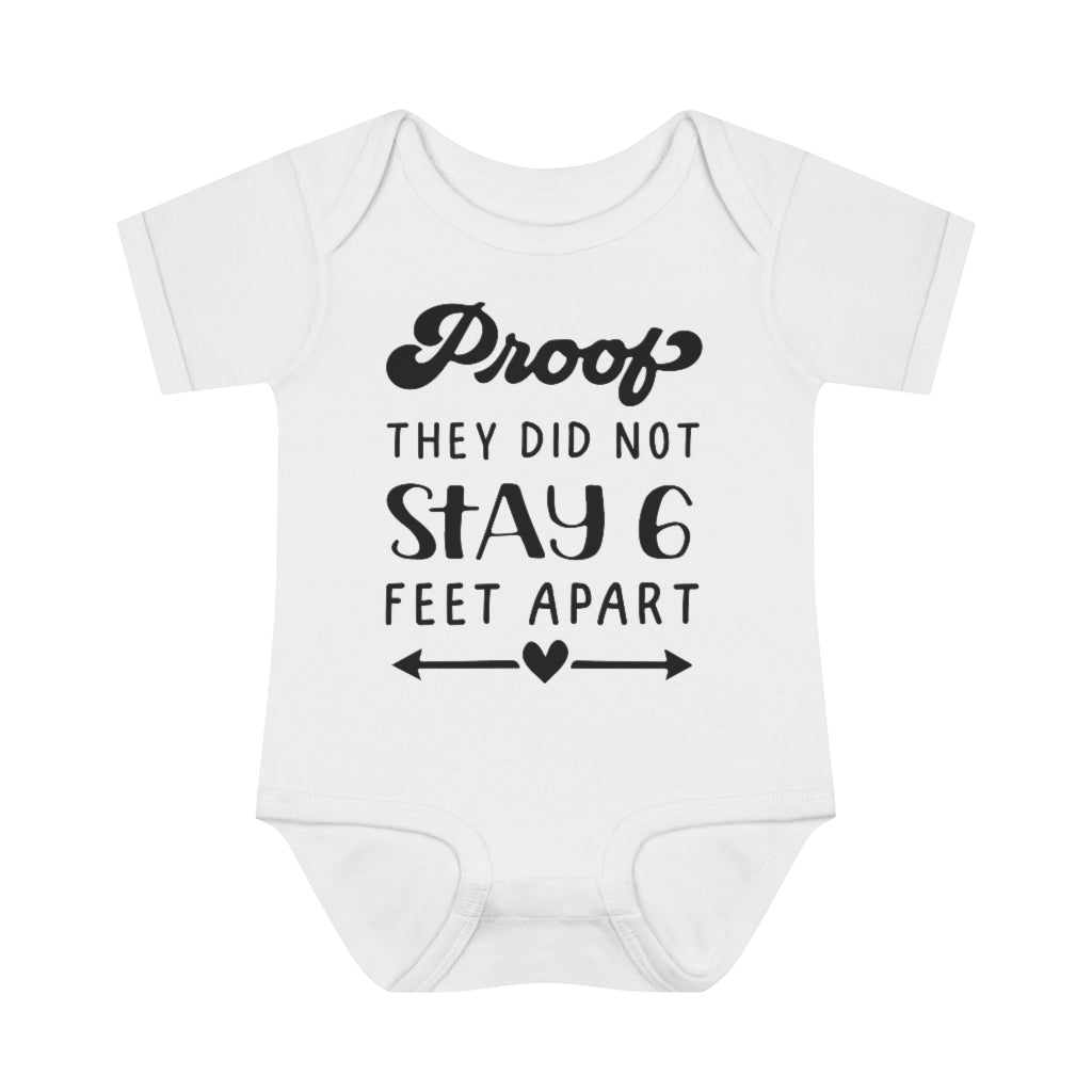 Six Feet Apart Infant Onesie Six Feet Apart Infant Onesie