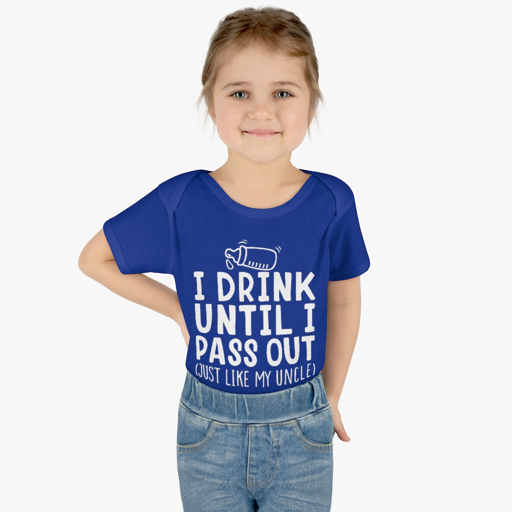 I Drink Like My Uncle Infant Onesie I Drink Like My Uncle Infant Onesie
