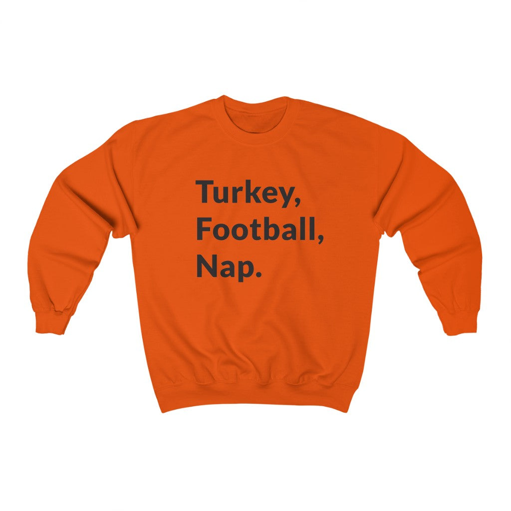 Turkey, Football, Nap Crewneck Sweatshirt Turkey, Football, Nap Crewneck Sweatshirt