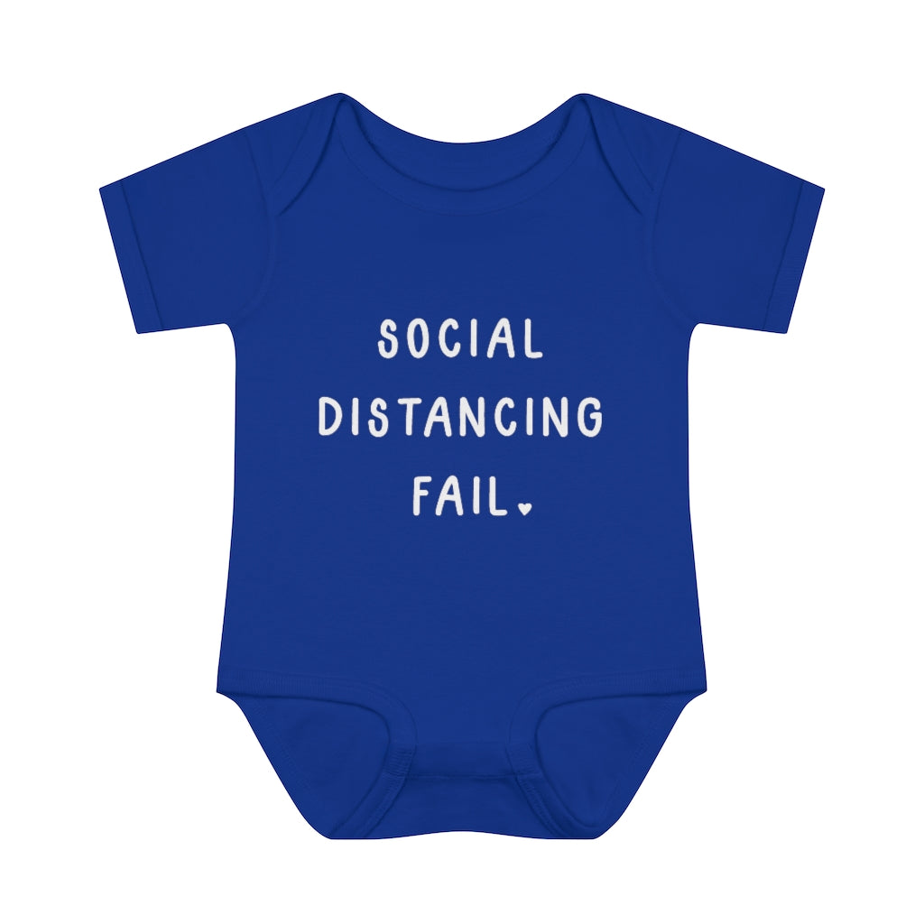 Social Distancing Fail Infant Onesie Social Distancing Fail Infant Onesie