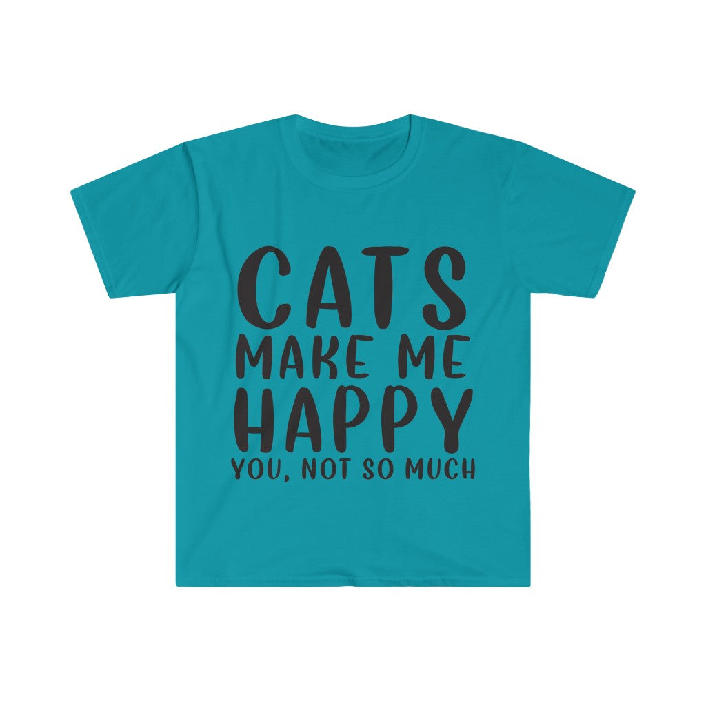 Cats Make Me Happy T-Shirt Cats Make Me Happy T-Shirt