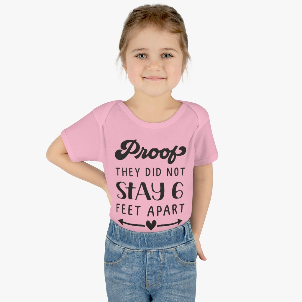 Six Feet Apart Infant Onesie Six Feet Apart Infant Onesie