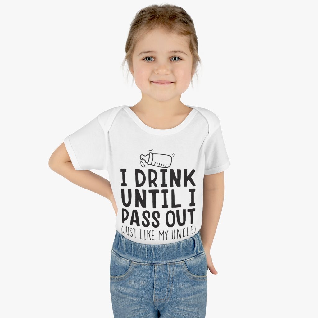 I Drink Like My Uncle Infant Onesie I Drink Like My Uncle Infant Onesie