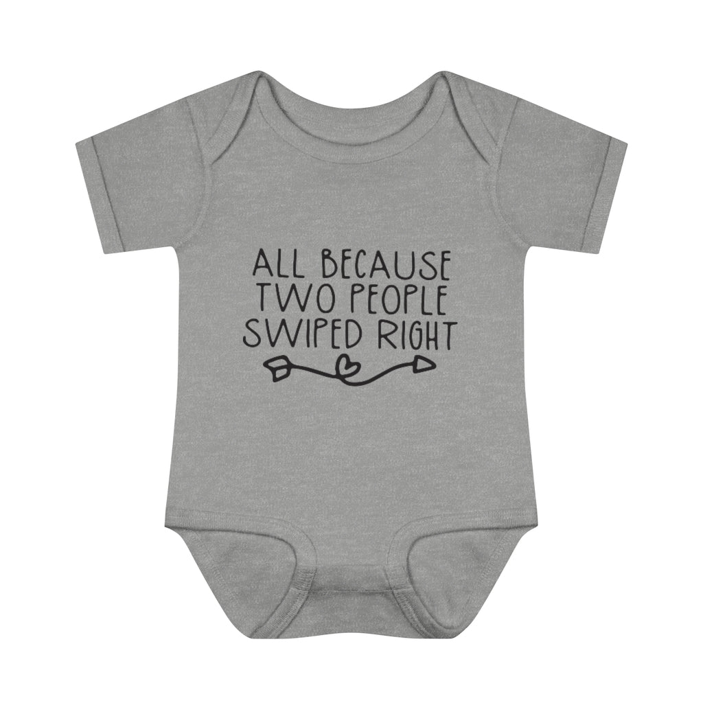 Swiped Right Infant Onesie Swiped Right Infant Onesie