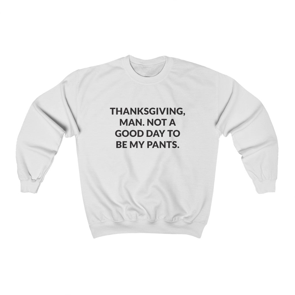 Thanksgiving, Man Crewneck Sweatshirt Thanksgiving, Man Crewneck Sweatshirt