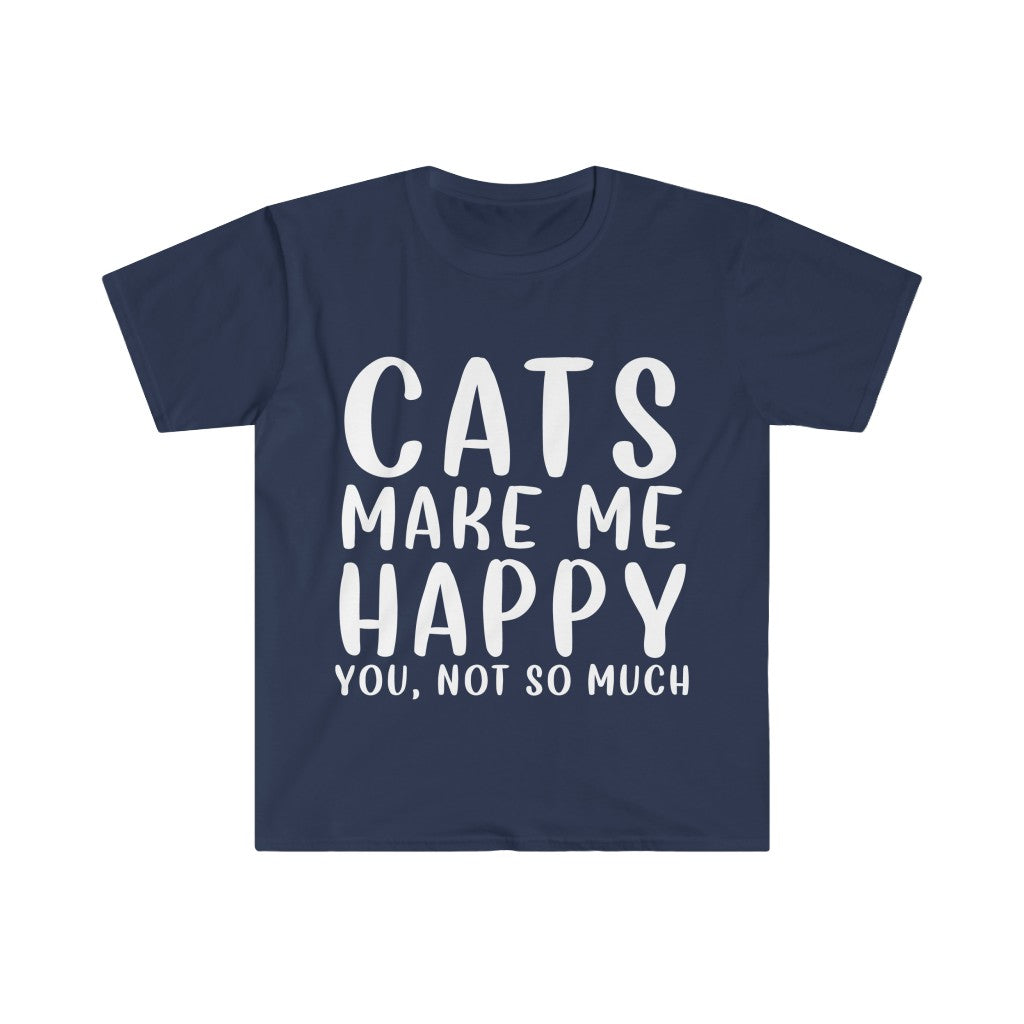 Cats Make Me Happy T-Shirt Cats Make Me Happy T-Shirt