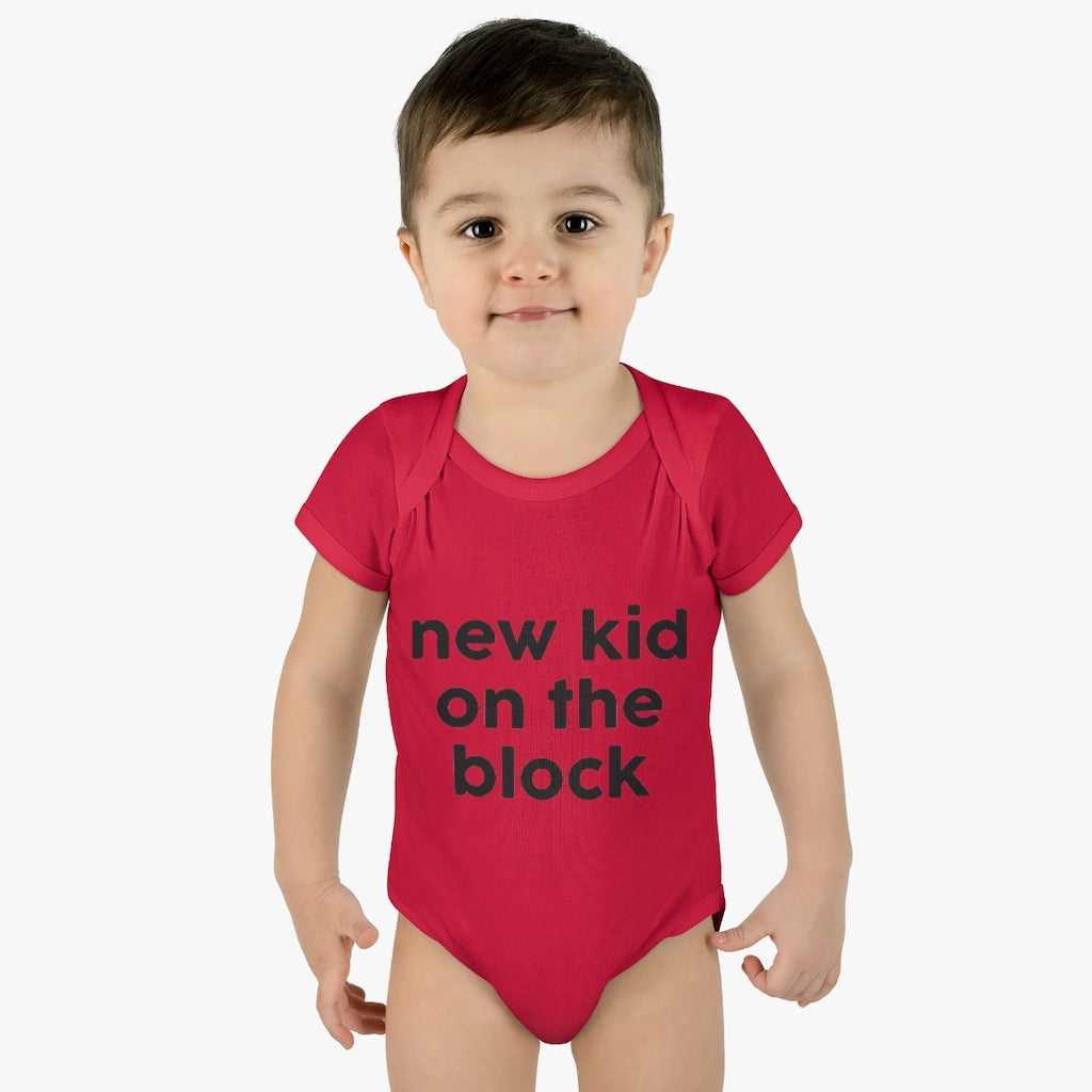 New Kid On The Block Infant Onesie New Kid On The Block Infant Onesie