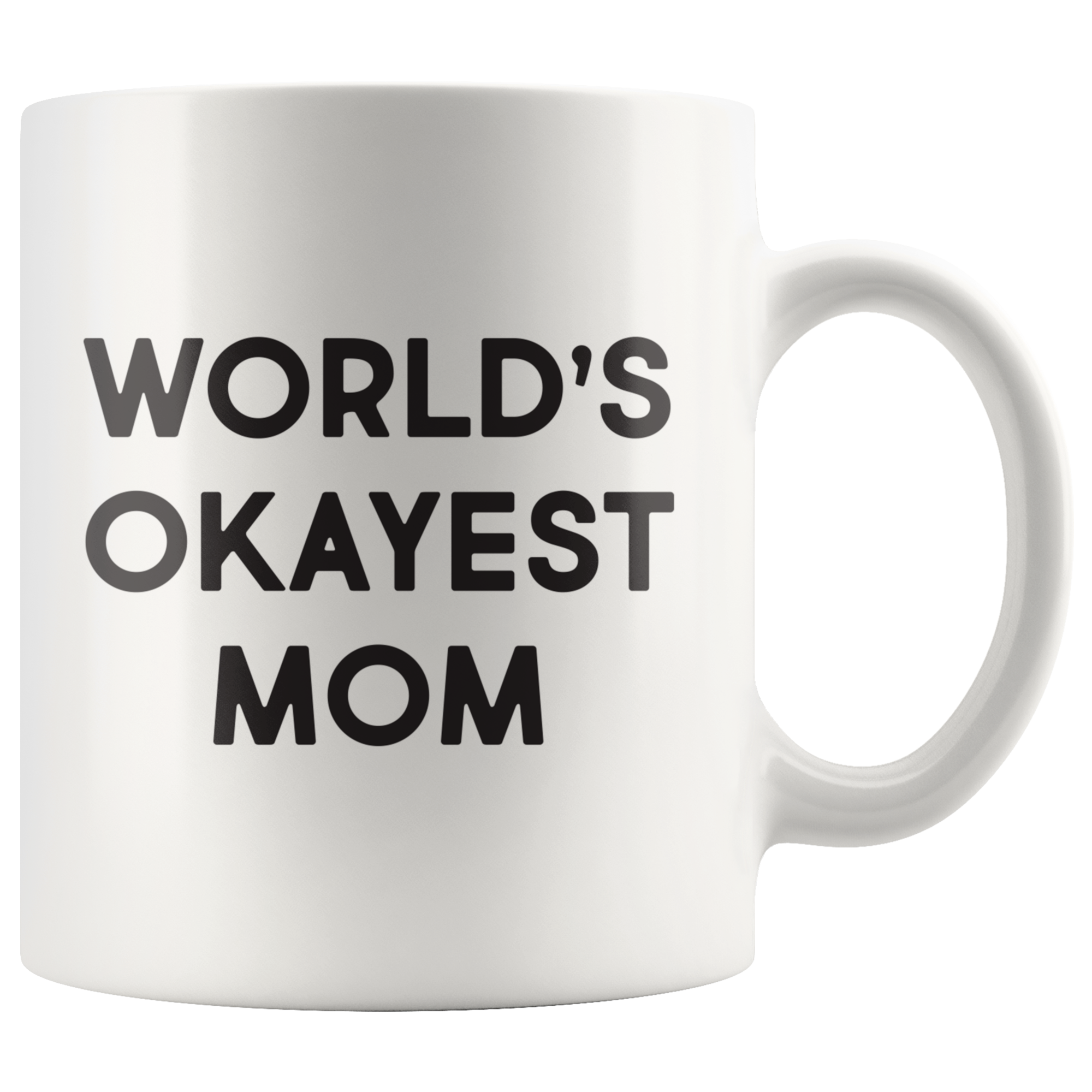 World's Okayest Mom Coffee Mug World's Okayest Mom Coffee Mug