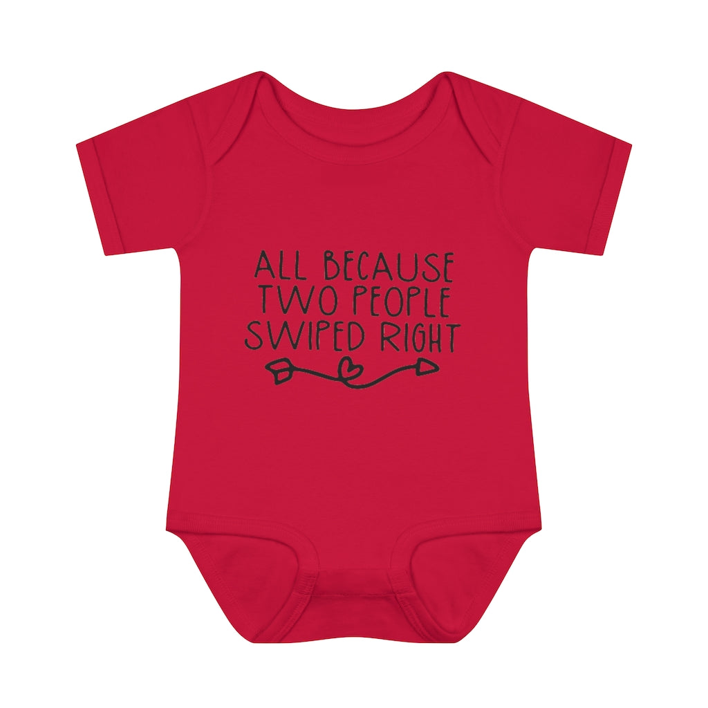 Swiped Right Infant Onesie Swiped Right Infant Onesie
