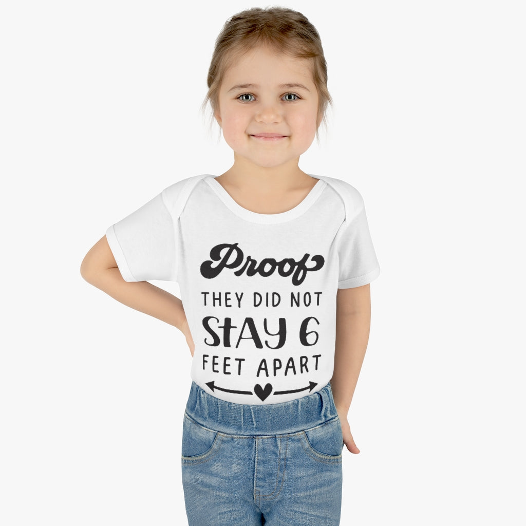 Six Feet Apart Infant Onesie Six Feet Apart Infant Onesie
