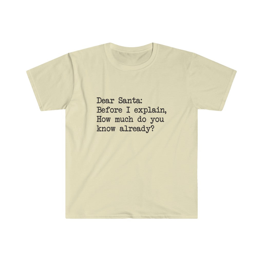 Dear Santa, Let Me Explain T-Shirt Dear Santa, Let Me Explain T-Shirt