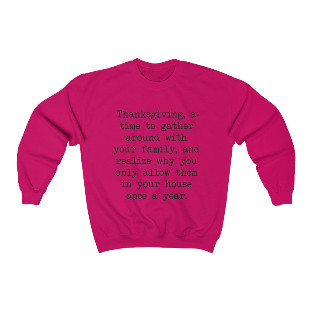 Thanksgiving Gathering Crewneck Sweatshirt Thanksgiving Gathering Crewneck Sweatshirt