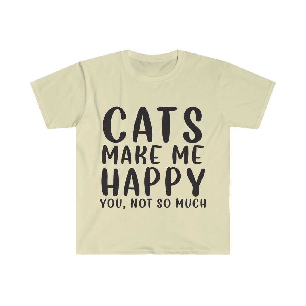 Cats Make Me Happy T-Shirt Cats Make Me Happy T-Shirt
