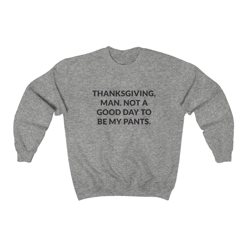 Thanksgiving, Man Crewneck Sweatshirt Thanksgiving, Man Crewneck Sweatshirt