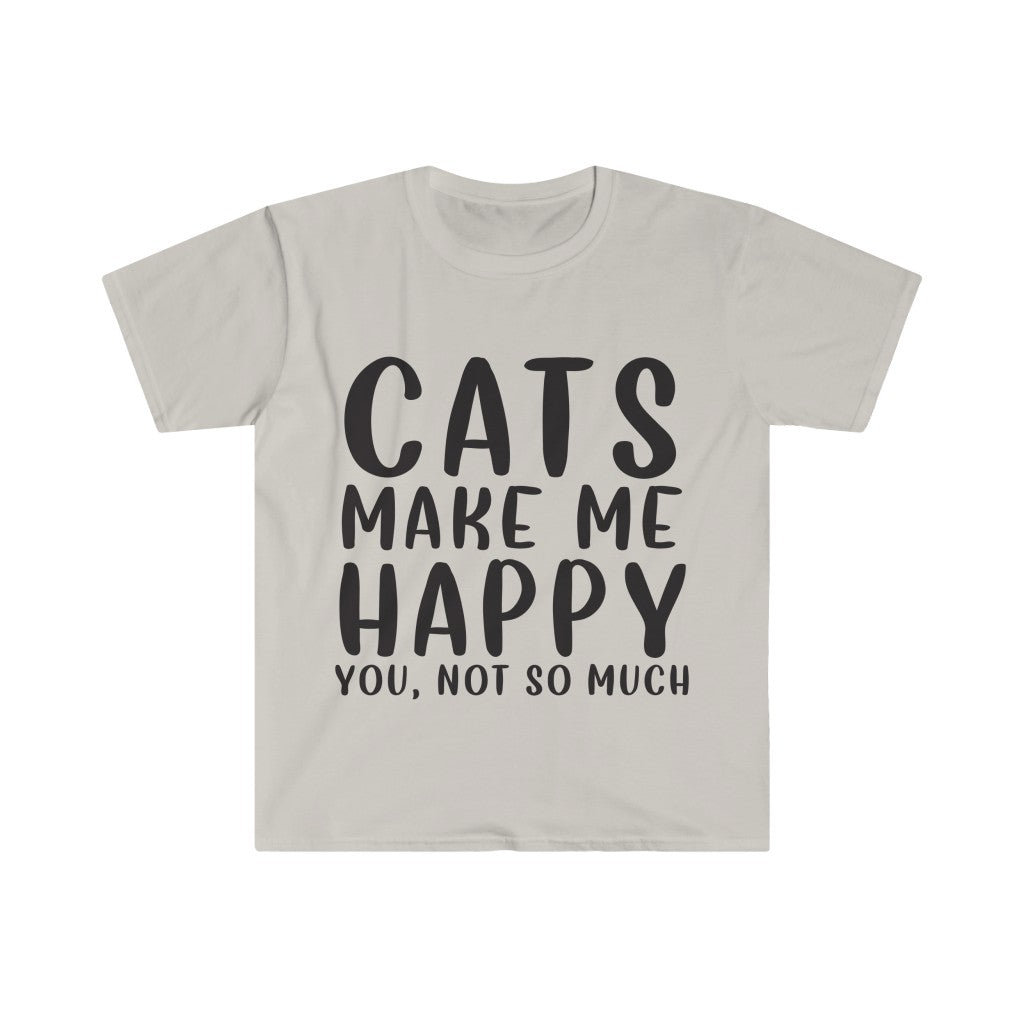 Cats Make Me Happy T-Shirt Cats Make Me Happy T-Shirt