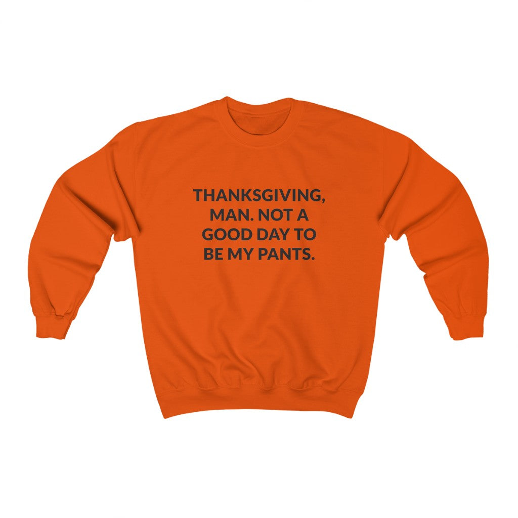 Thanksgiving, Man Crewneck Sweatshirt Thanksgiving, Man Crewneck Sweatshirt