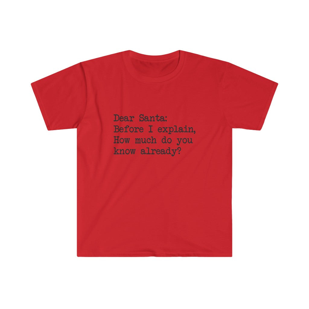 Dear Santa, Let Me Explain T-Shirt Dear Santa, Let Me Explain T-Shirt