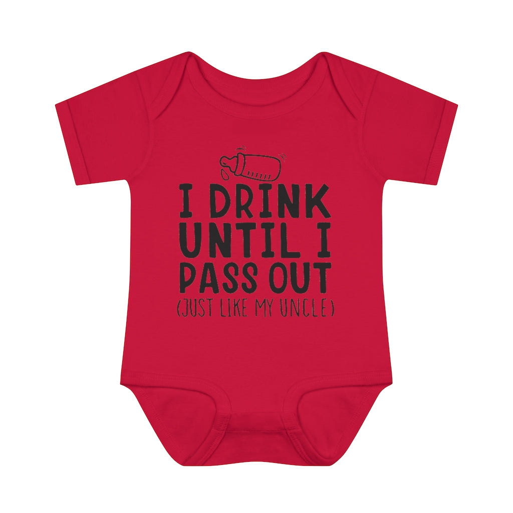 I Drink Like My Uncle Infant Onesie I Drink Like My Uncle Infant Onesie
