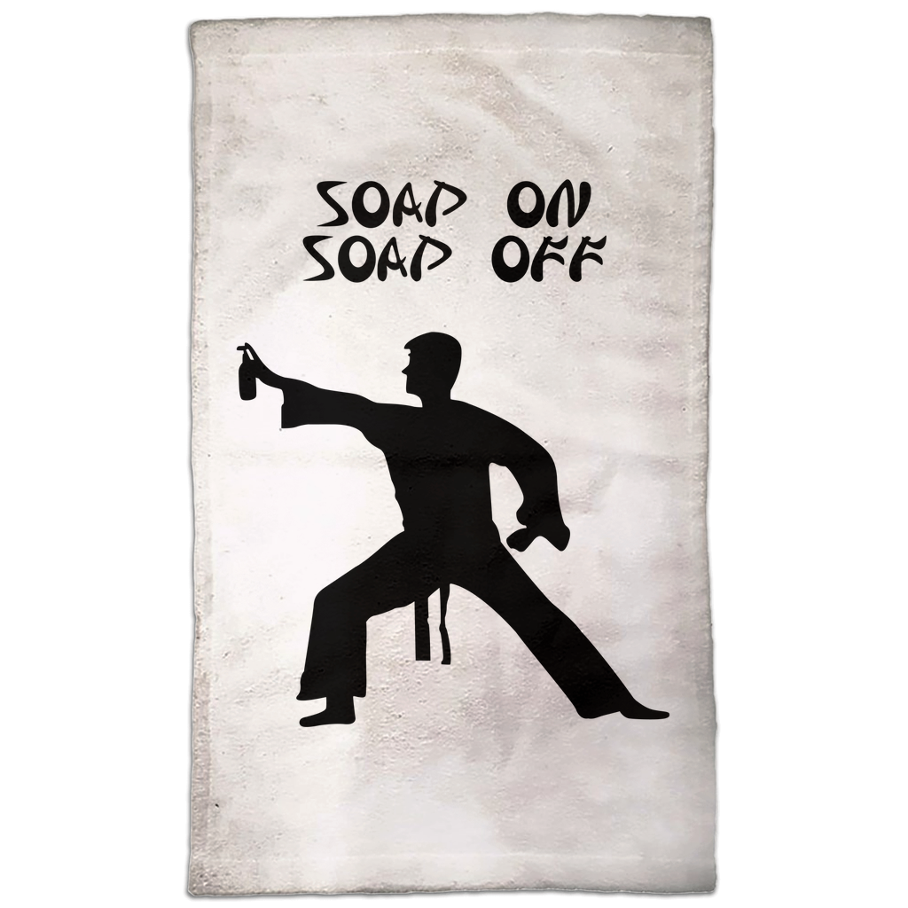 Soap On Soap Off Hand Towel Soap On Soap Off Hand Towel