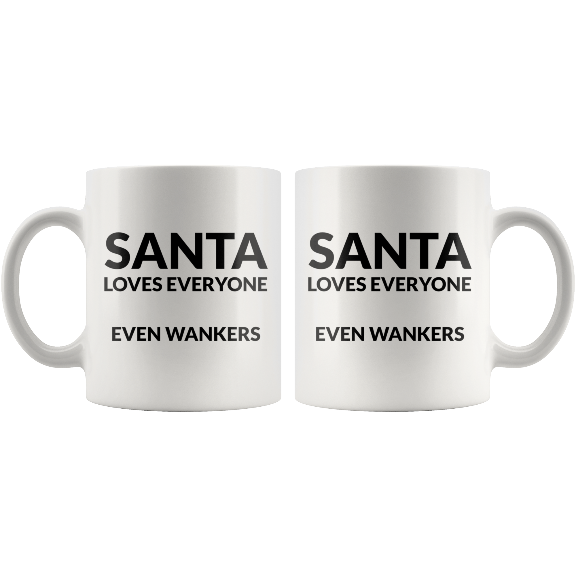 Santa Loves Everyone Coffee Mug Santa Loves Everyone Coffee Mug