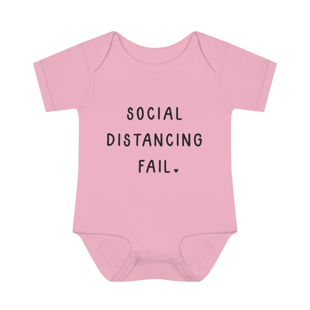 Social Distancing Fail Infant Onesie Social Distancing Fail Infant Onesie