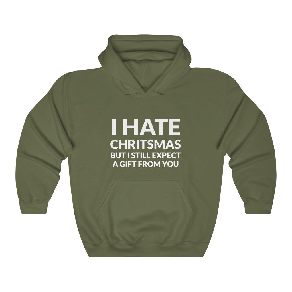 I Hate Christmas Hooded Sweatshirt I Hate Christmas Hooded Sweatshirt