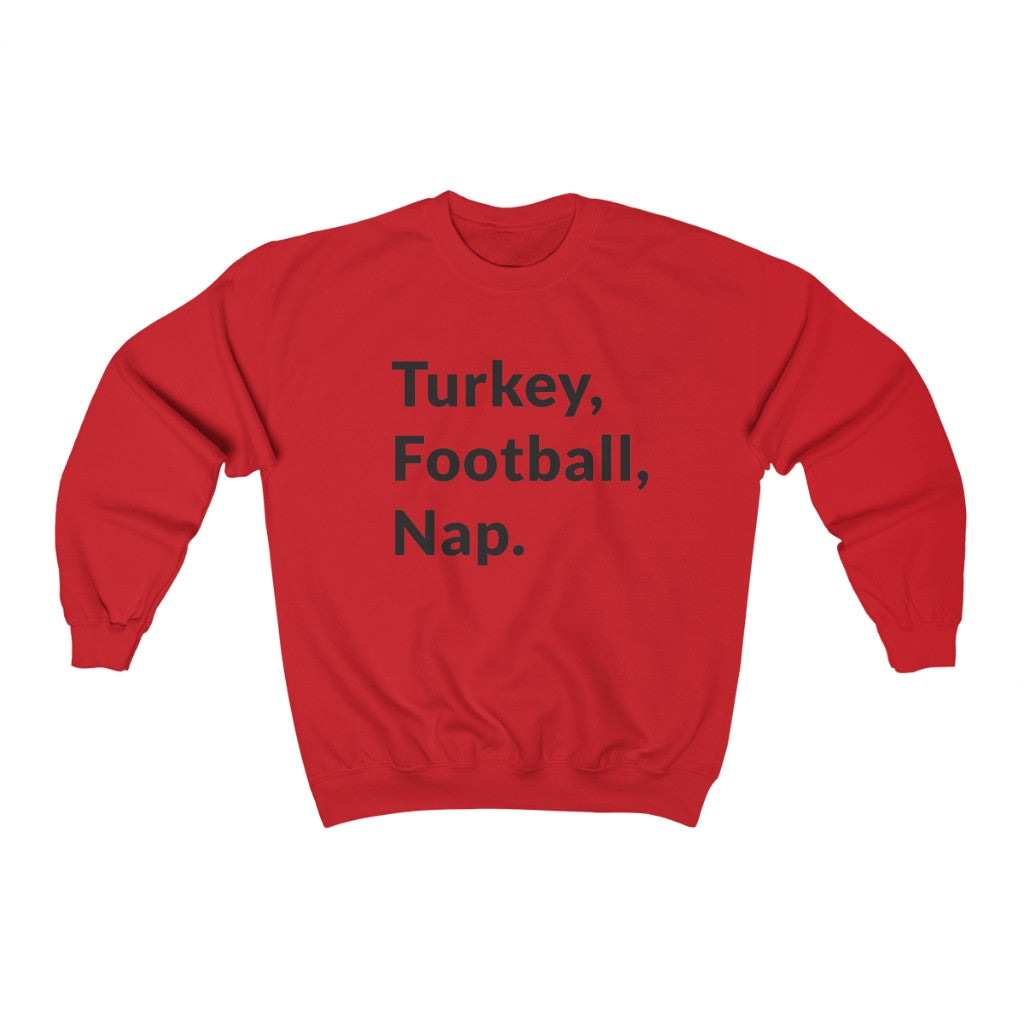 Turkey, Football, Nap Crewneck Sweatshirt Turkey, Football, Nap Crewneck Sweatshirt