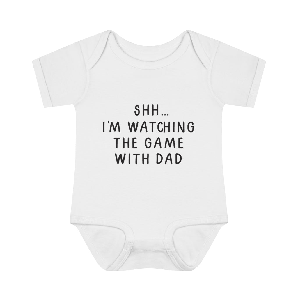 Watching The Game With Dad Infant Onesie Watching The Game With Dad Infant Onesie