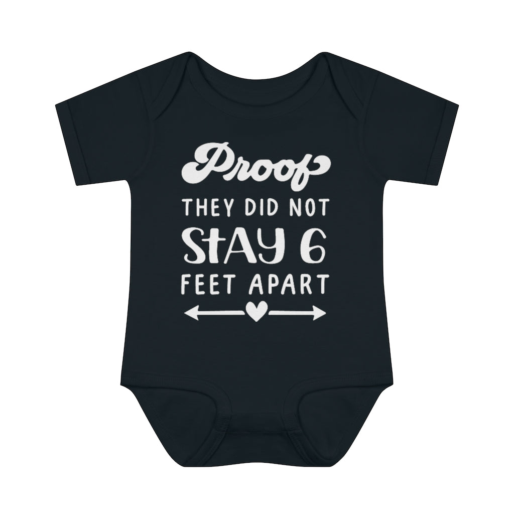 Six Feet Apart Infant Onesie Six Feet Apart Infant Onesie