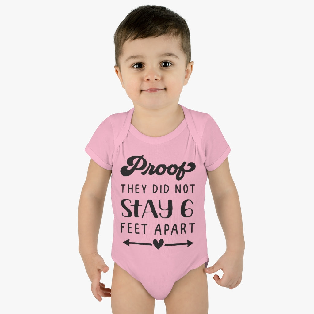 Six Feet Apart Infant Onesie Six Feet Apart Infant Onesie